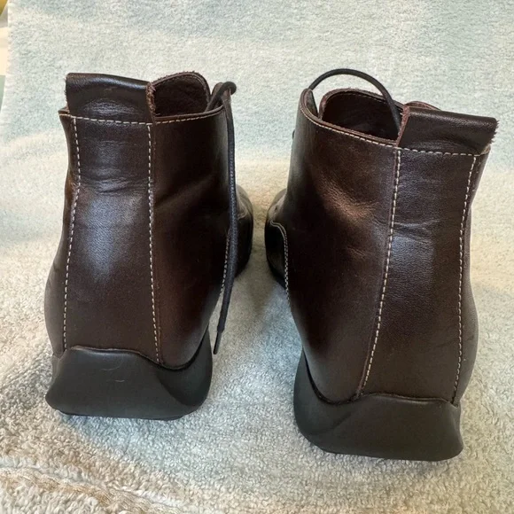 WOLKY Brown Leather Ladies Boots - Picture 9 of 13